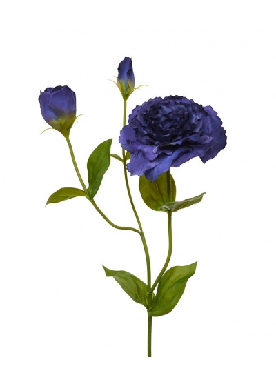 Lisianthus fiore Artificiale 80cm Blu