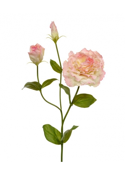 Lisianthus fiore Artificiale 80cm Rosa