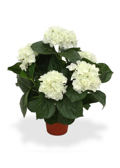 Ortensia Artificiale Deluxe 45cm - Crema