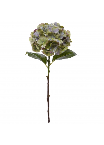 Ortensia fiore Artificiale 50cm Verde