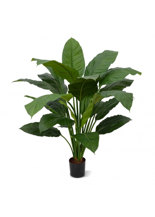 Spathiphyllum King Pianta Artificiale 100cm - Verde