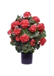Geranio sfera Pianta Artificiale 50cm  - UV Resistente Rosso
