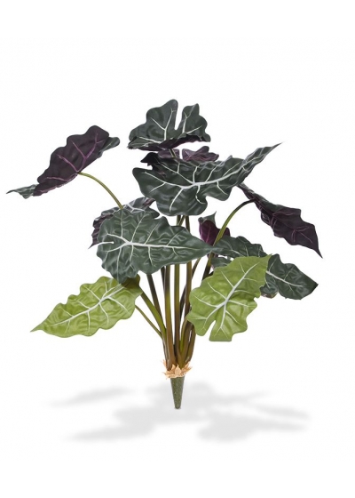 Alocasia Rossa Pianta Artificiale 65cm
