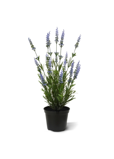 Lavanda Pianta Artificiale 50cm in vaso - Blu - UV Resistente