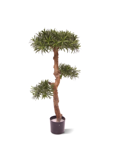 Podocarpus Bonsai Albero Artificiale 105cm - UV Resistente