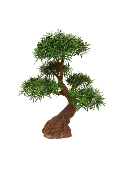 Podocarpus Bonsai Artificiale 90cm - UV Resistente
