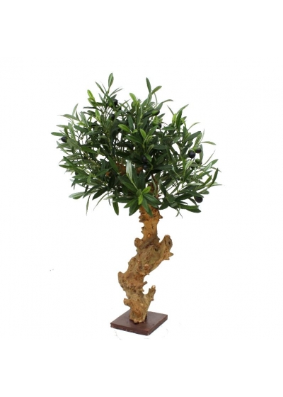 Ulivo Bonsai Deluxe Albero Artificiale su base 60cm