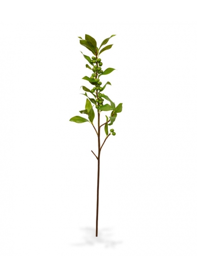 Agrifoglio bacche ramo Artificiale 75cm Verde