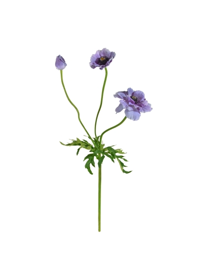 Anemone ramo Artificiale 60cm - Blu