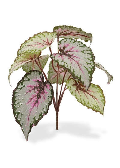 Begonia foglia Pianta Artificiale 25cm