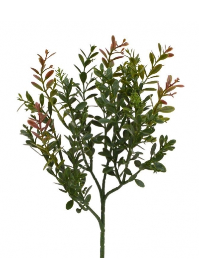 Bosso ramo Artificiale 45cm - Rosso/Verde
