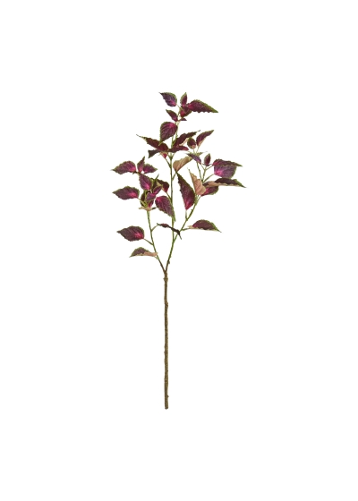 Coleus ramo Artificiale 80cm Viola Porpora/Rosa