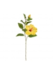 Ibisco ramo Artificiale 65cm - Giallo