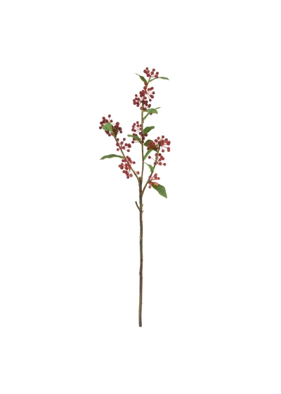 Melo selvatico ramo Artificiale 75cm - Rosso