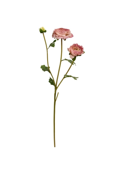 Ranuncolo ramo Artificiale 60cm Rosa