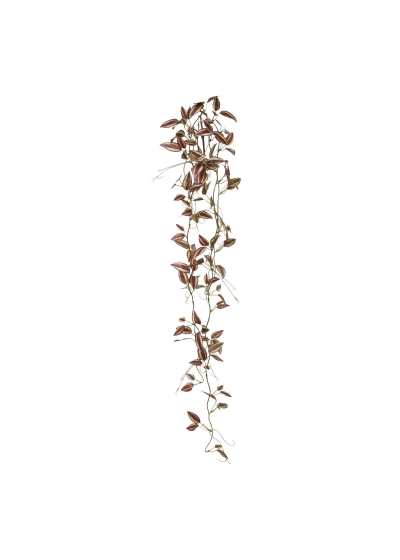 Tradescantia ramo Pendente Artificiale Viola Porpora 80cm