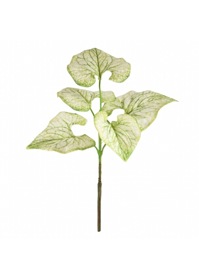 Brunnera ramo Artificiale 35cm - Crema/Verde