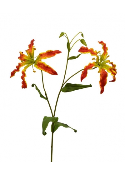 Gloriosa ramo Artificiale Deluxe 65cm - Arancione
