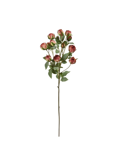 Ramo di Rosa grappolo Artificiale 70cm Rosa