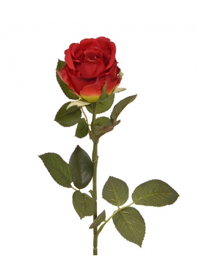 Ramo di Rosa Promo Artificiale 74cm Rosso