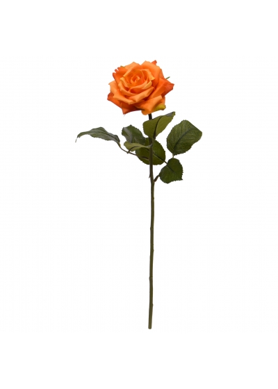 Rosa ramo Artificiale Classic 46cm Arancione