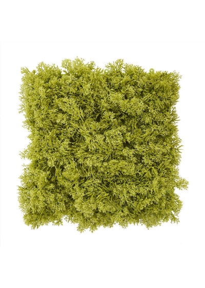 Muschio di renna tappeto Artificiale 25x25cm - Verde - Ignifugo