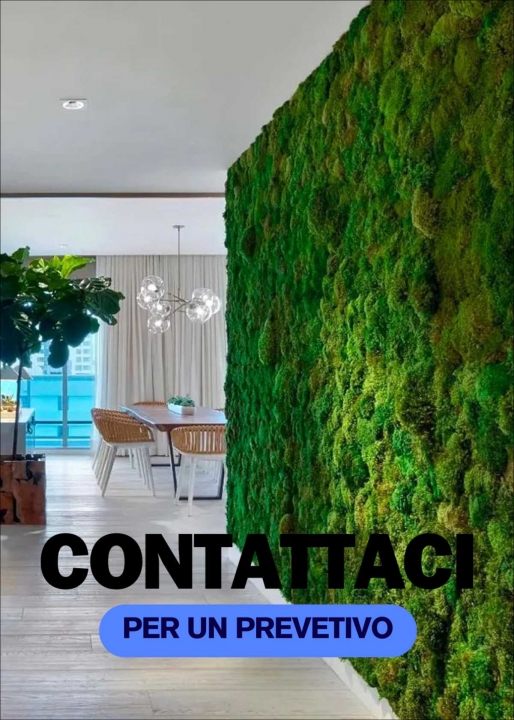 Pannelli di Muschio Piatto Naturale Stabilizzato Realizzati su misura 