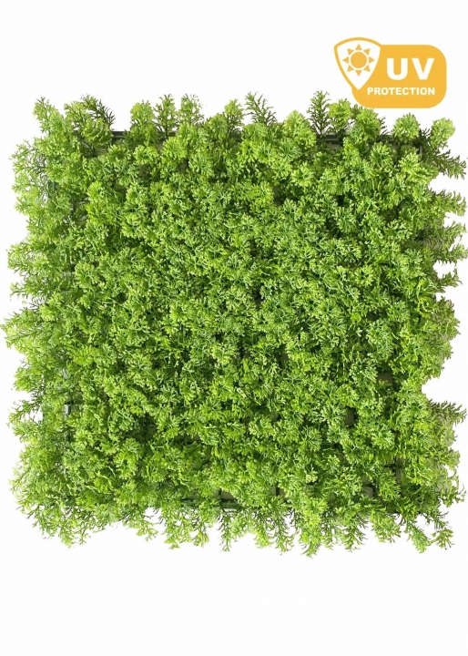 Pannelli di Lichene ARTIFCIALE VERDE LIME per Allestimenti Pareti Verdi (Misura 100x100cm)