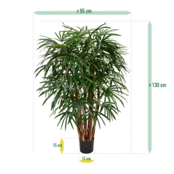 Palma artificiale Raphis XL deluxe 130 cm