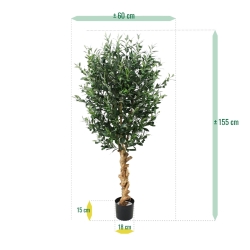 Ulivo artificiale deluxe 155 cm
