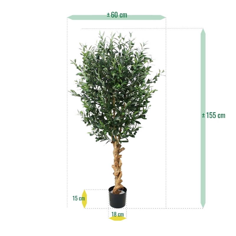 Ulivo artificiale deluxe 155 cm