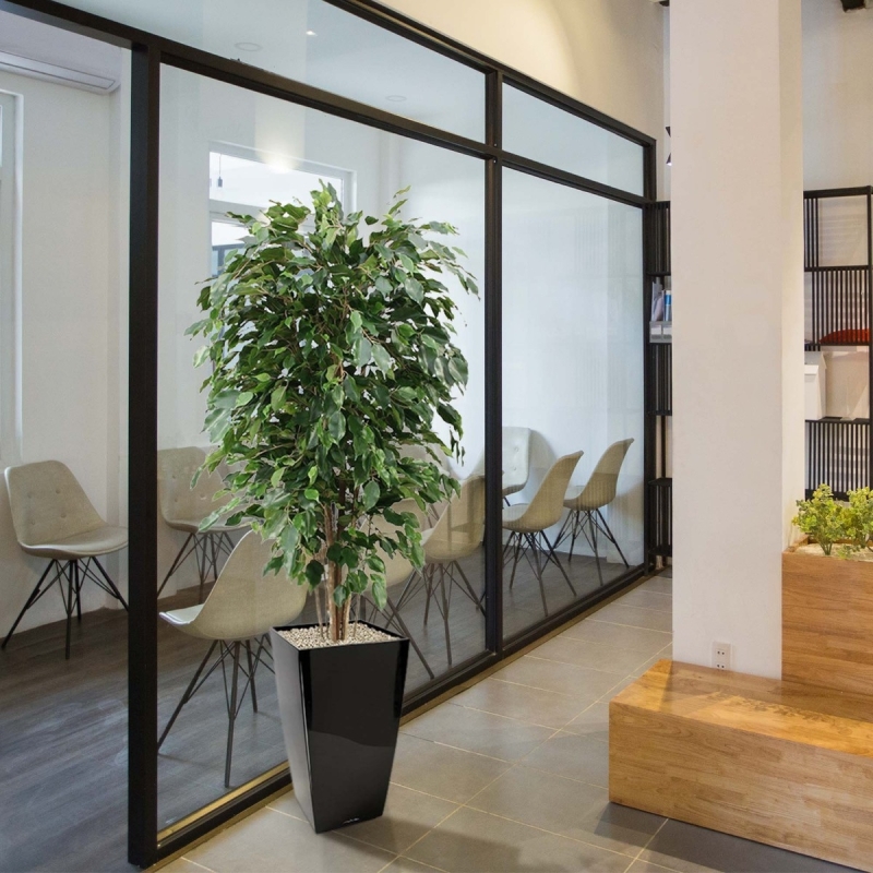 Ficus Exotica deluxe kunstplant 150cm - groen