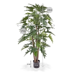 Albero artificiale Philodendron Xanadu deluxe 140 cm