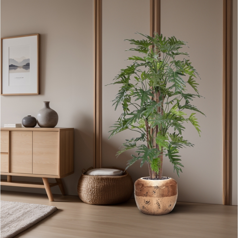 Albero artificiale Philodendron Xanadu deluxe 140 cm
