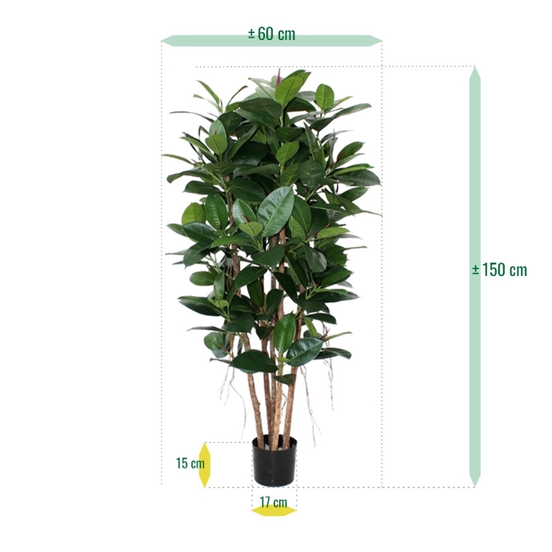 Filodendro artificiale a colonna 155 cm