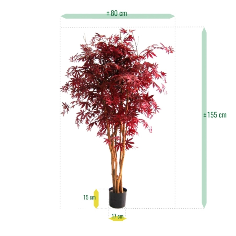 Acer artificiale Borgogna 160 cm