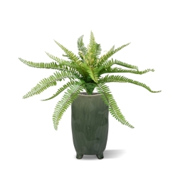 Pianta artificiale di felce di Boston 65 cm in vaso