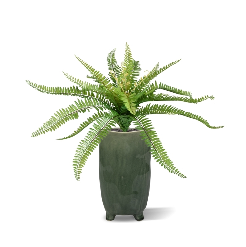 Pianta artificiale di felce di Boston 65 cm in vaso