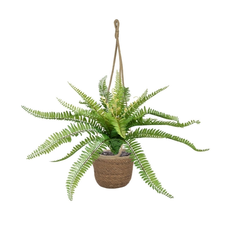 Pianta artificiale di felce di Boston 65 cm in vaso