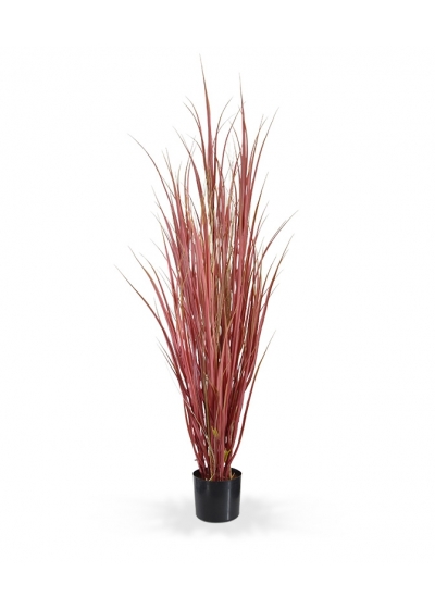 Pianta di erba artificiale Reed deluxe 130 cm - Borgogna