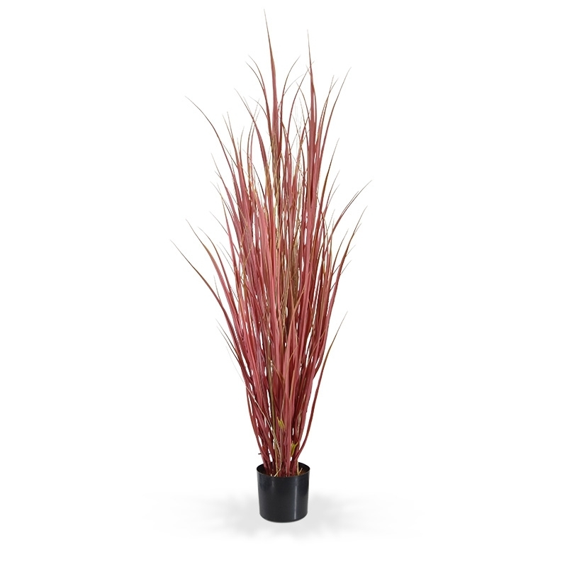 Pianta di erba artificiale Reed deluxe 130 cm - Borgogna