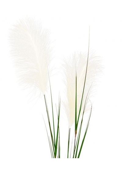 Stelo di erba pampa artificiale 120 cm crema