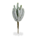 Cactus artificiale Euphorbia 25 cm grigio
