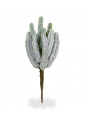 Cactus artificiale Euphorbia 25 cm grigio