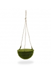 Cesto sospeso di muschio artificiale di 15 cm su corda