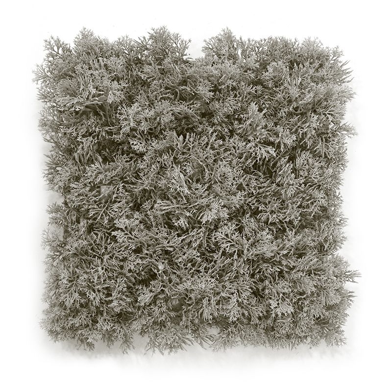 Tappeto artificiale in muschio di renna 25x25 cm grigio