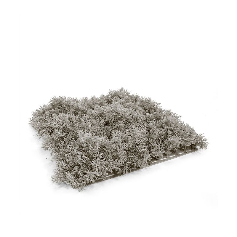 Tappeto artificiale in muschio di renna 25x25 cm grigio