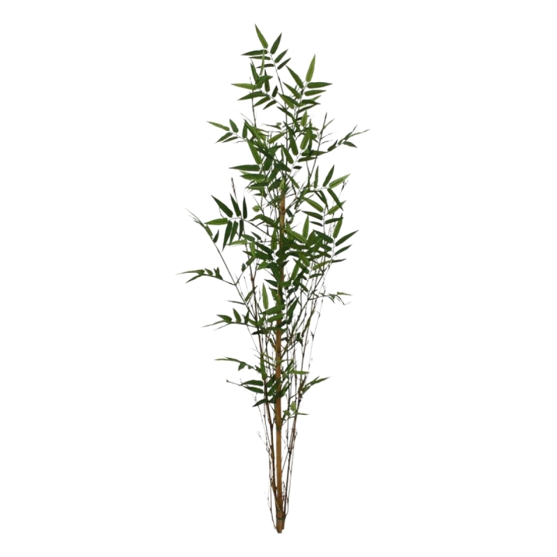 Ramo artificiale di bambù orientale diritto 120 cm