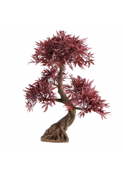Bonsai Acer Giapponese Deluxe Artificiale 100cm Borgogna