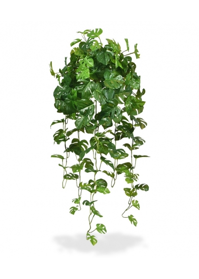 Monstera pianta artificiale ricadente 80 cm verde